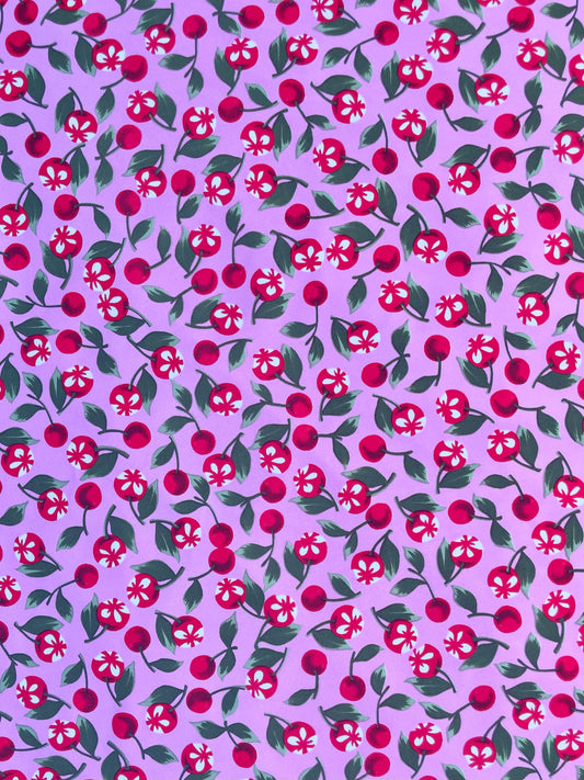 CHERRY: Maille imprimé Cerise