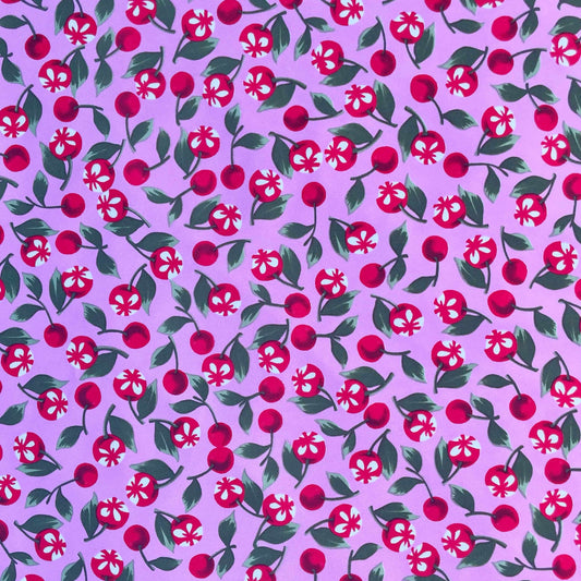 CHERRY: Maille imprimée Cerise