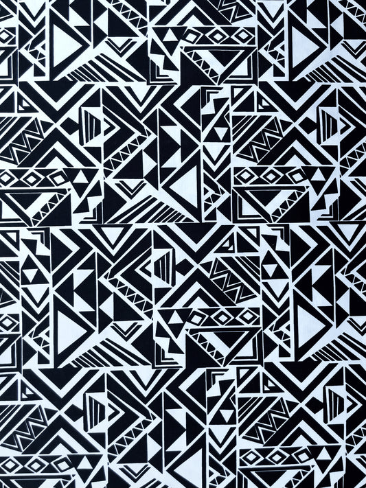 AZTINA: Maille imprimé Géométrique Aztèque