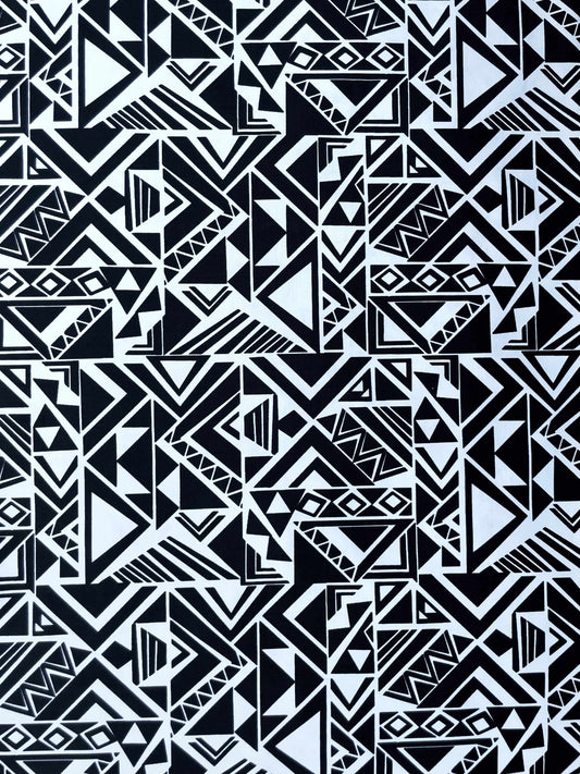 AZTINA: Maille imprimé Géométrique Aztèque