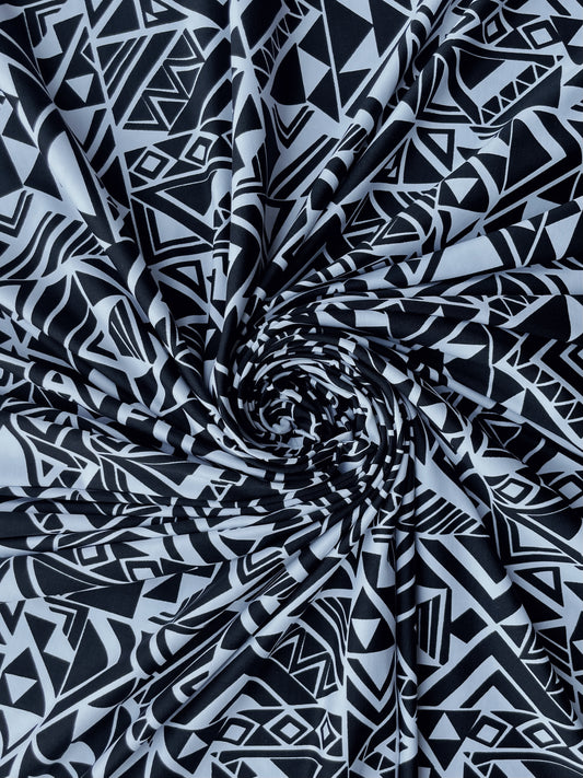 AZTINA: Maille imprimé Géométrique Aztèque