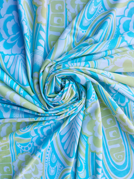 BILI: Maille imprimé Floral Psychédélique