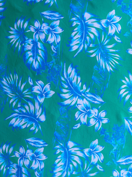 MAHINA: Maille imprimé Fleurs Tropicales