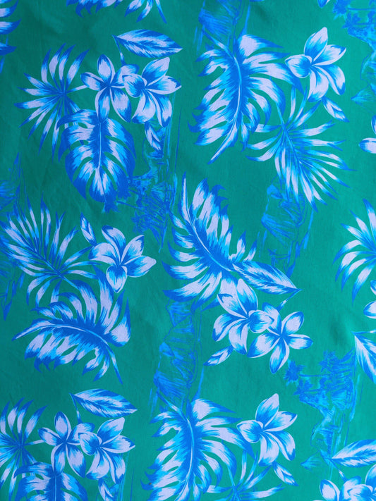 MAHINA: Maille imprimé Fleurs Tropicales