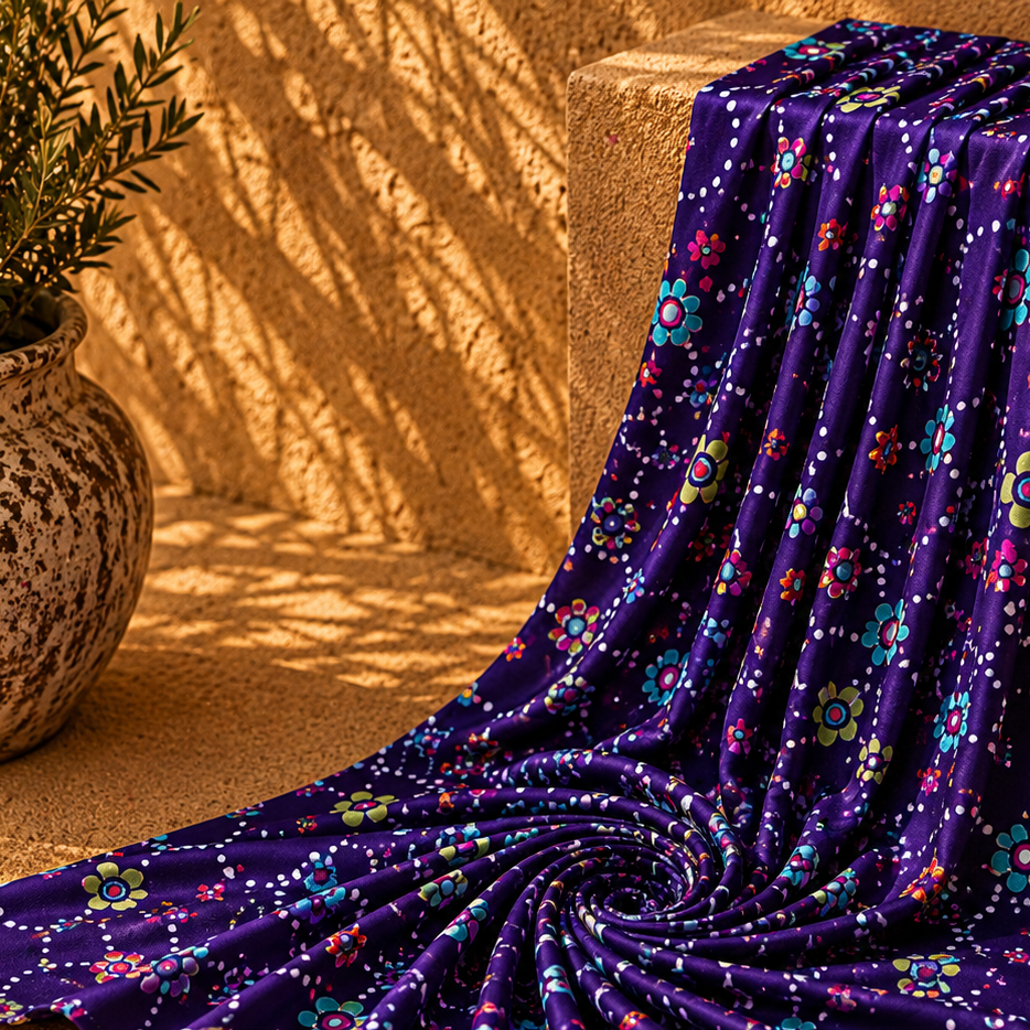 LIRISSA: Maille imprimé Floral et pois
