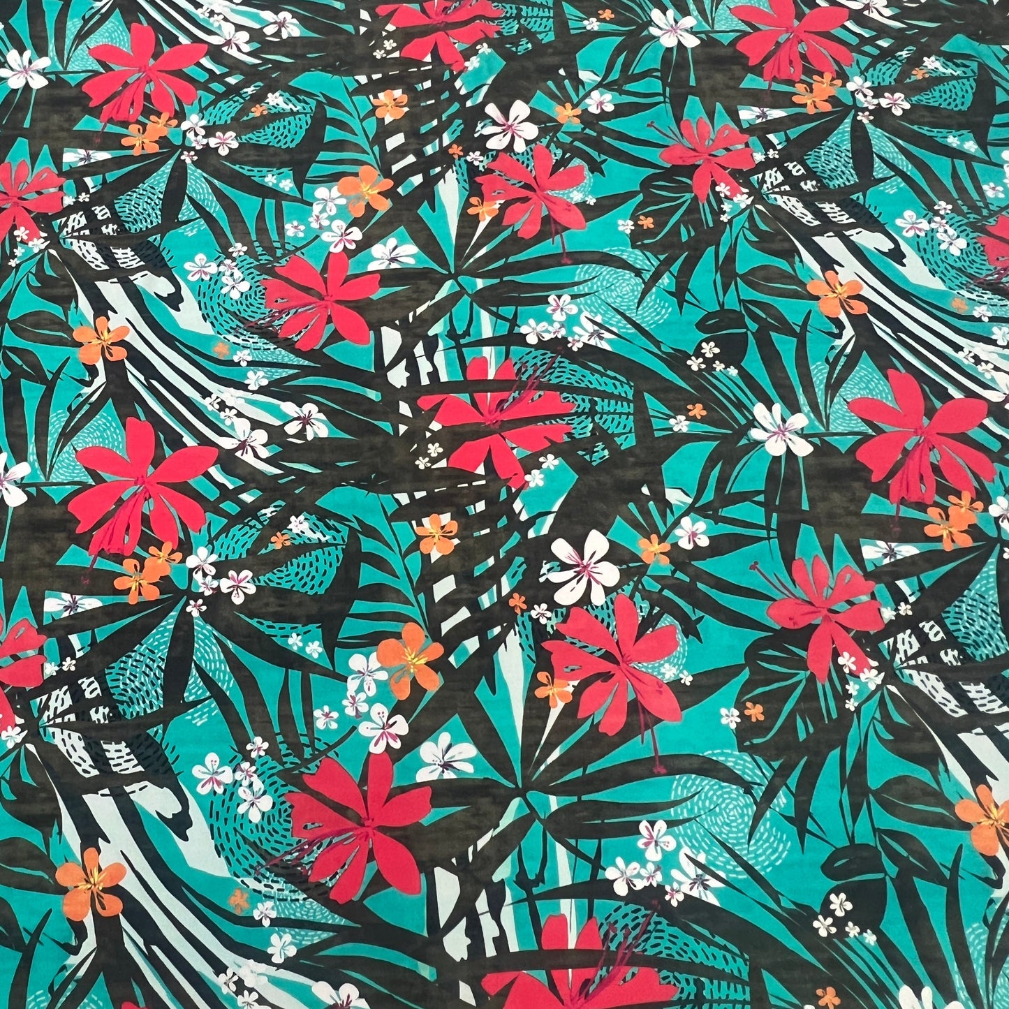 FLORE : Maille imprimée exotique