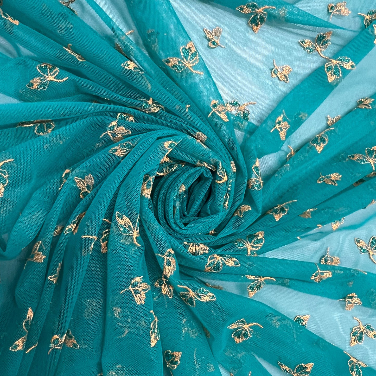 MAYA : Tulle imprimė fleurs dorées