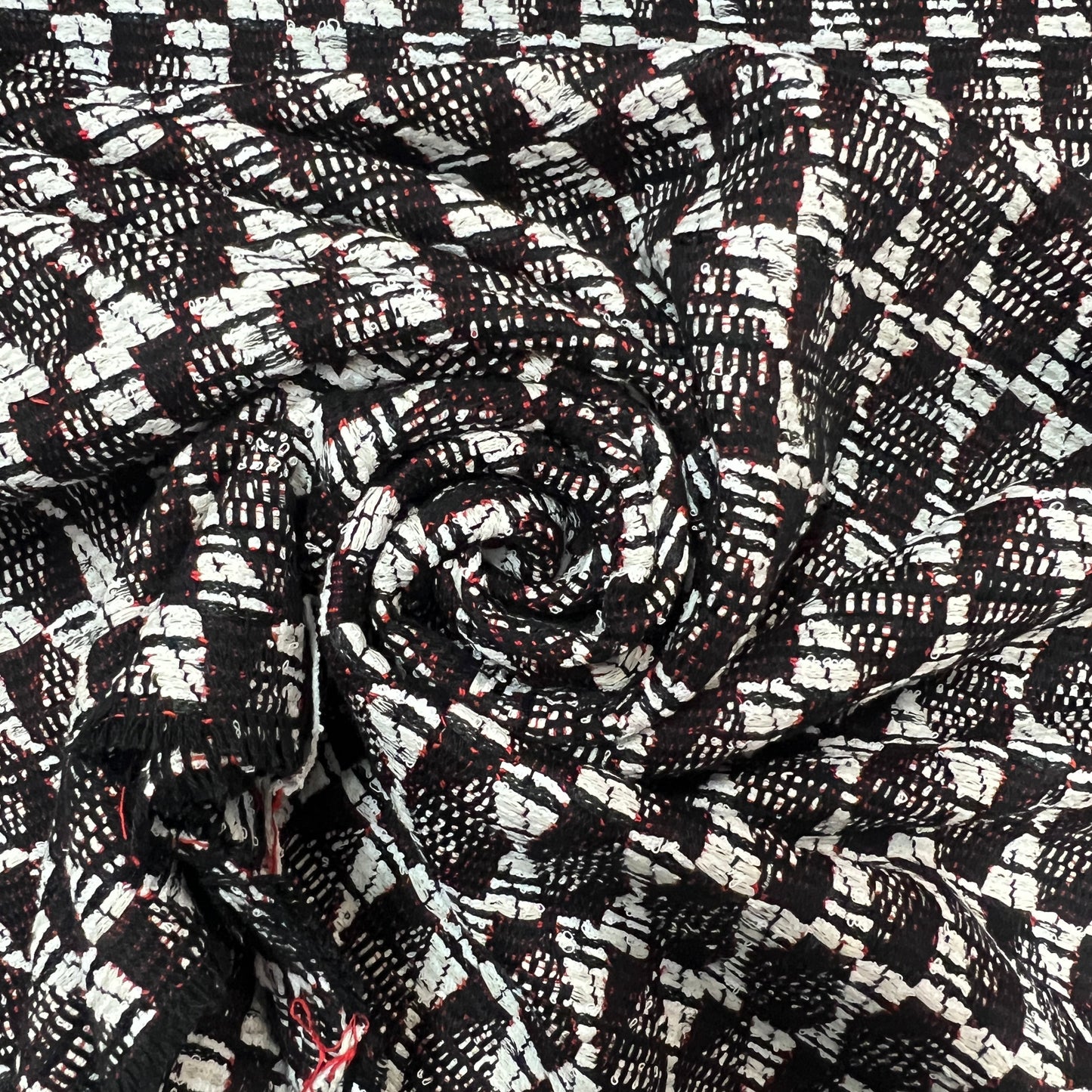 ELYO : Coton tissé à motif carreaux irréguliers