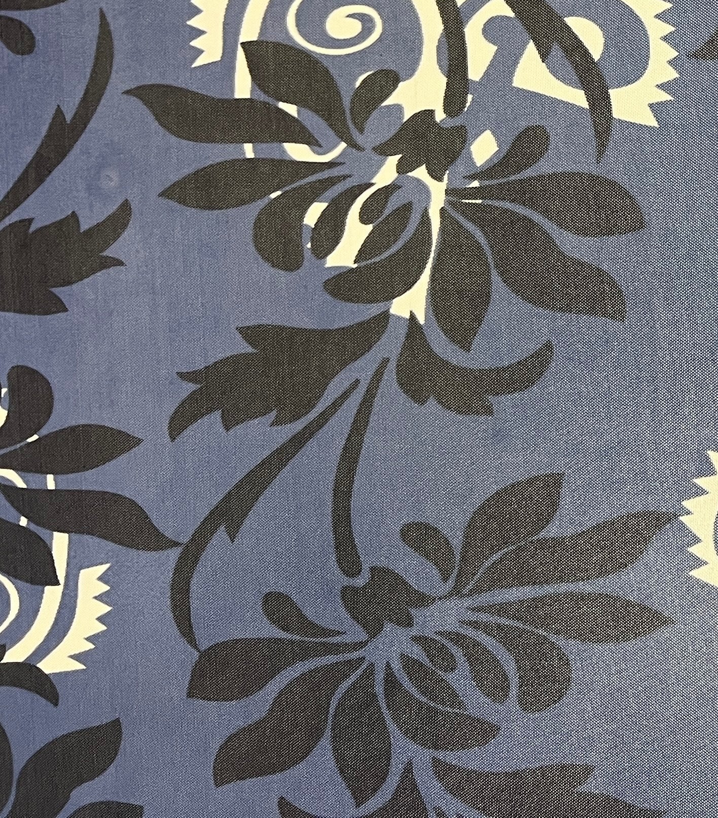 AZURA : Tulle imprimė motif floral bleu