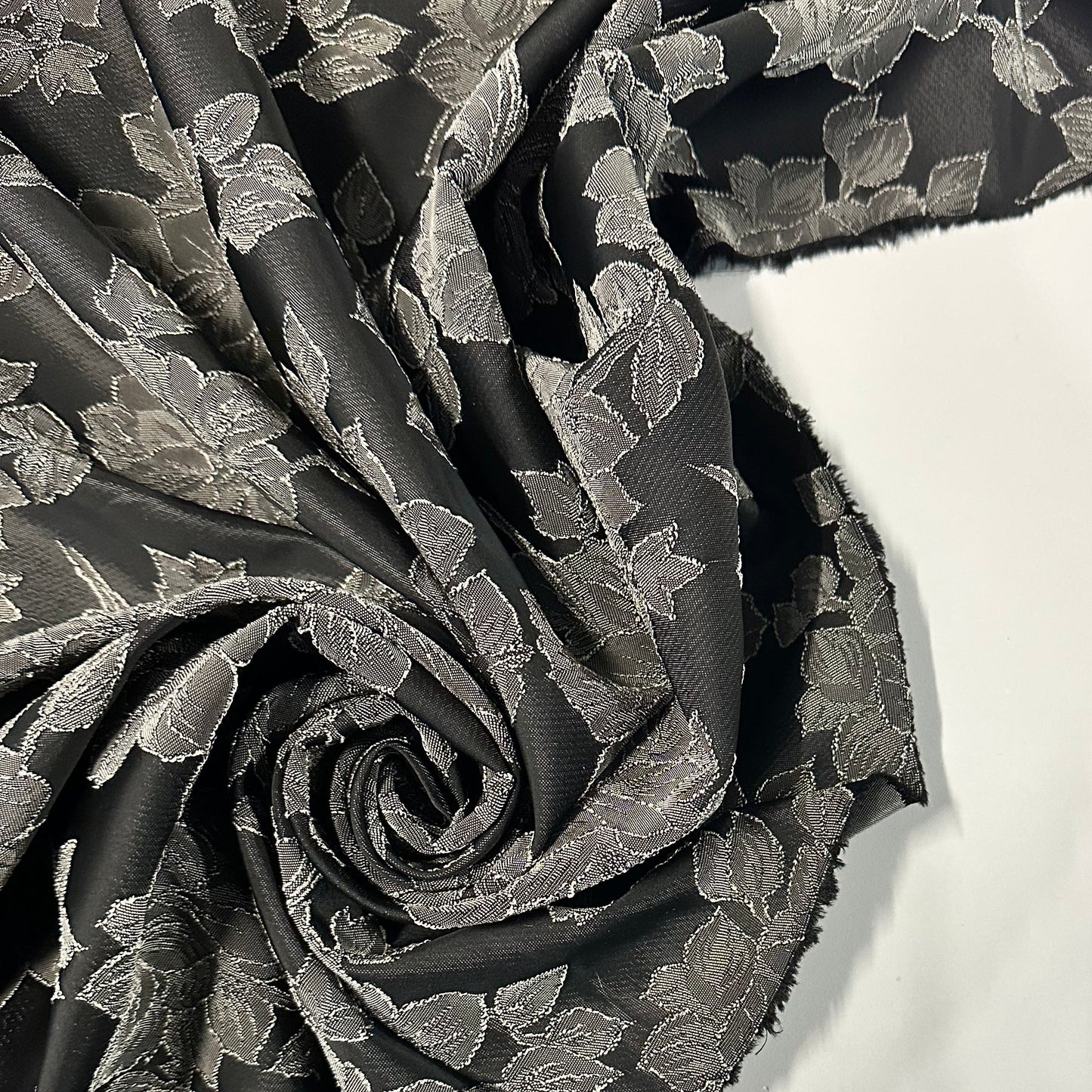 FLORIA : Jacquard stretch à motif floral