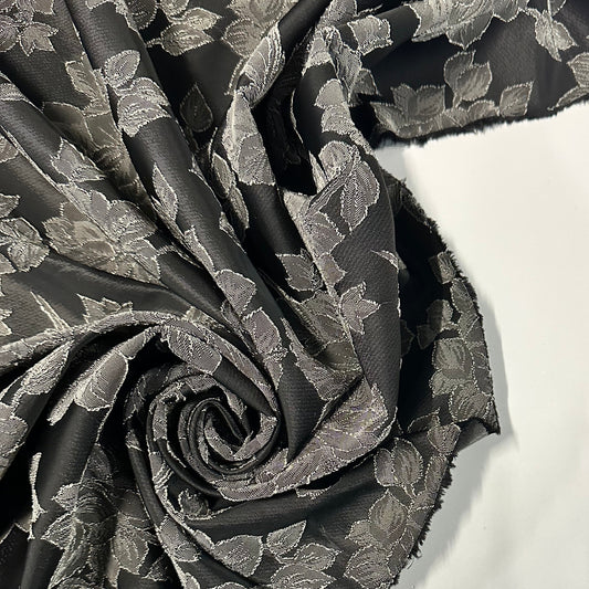 FLORIA : Jacquard stretch à motif floral