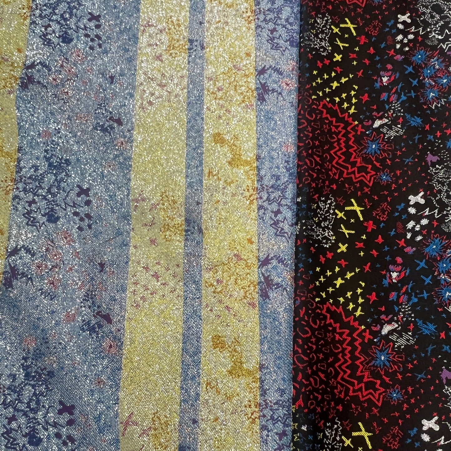POP LOOM : Jacquard coton et lurex inspiration cartoon