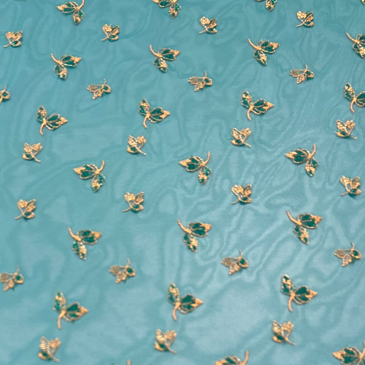 MAYA : Tulle imprimė fleurs dorées