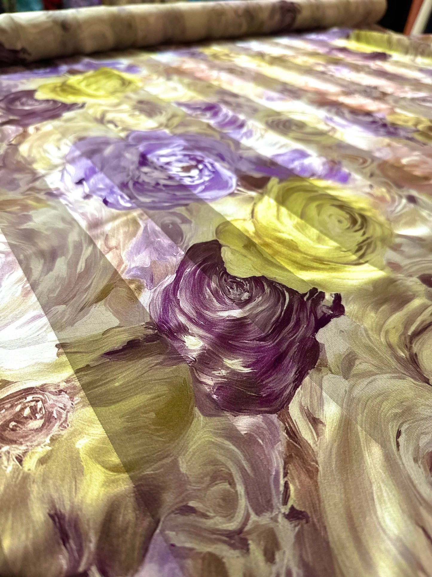 KATY: Bande satin imprimé soie