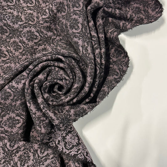 FLORENZA : Jacquard fluide strech à fleurs contemporaine