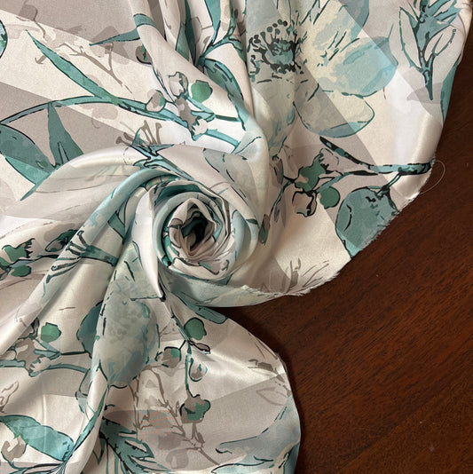 Rose: bande satin, à motifs fleur