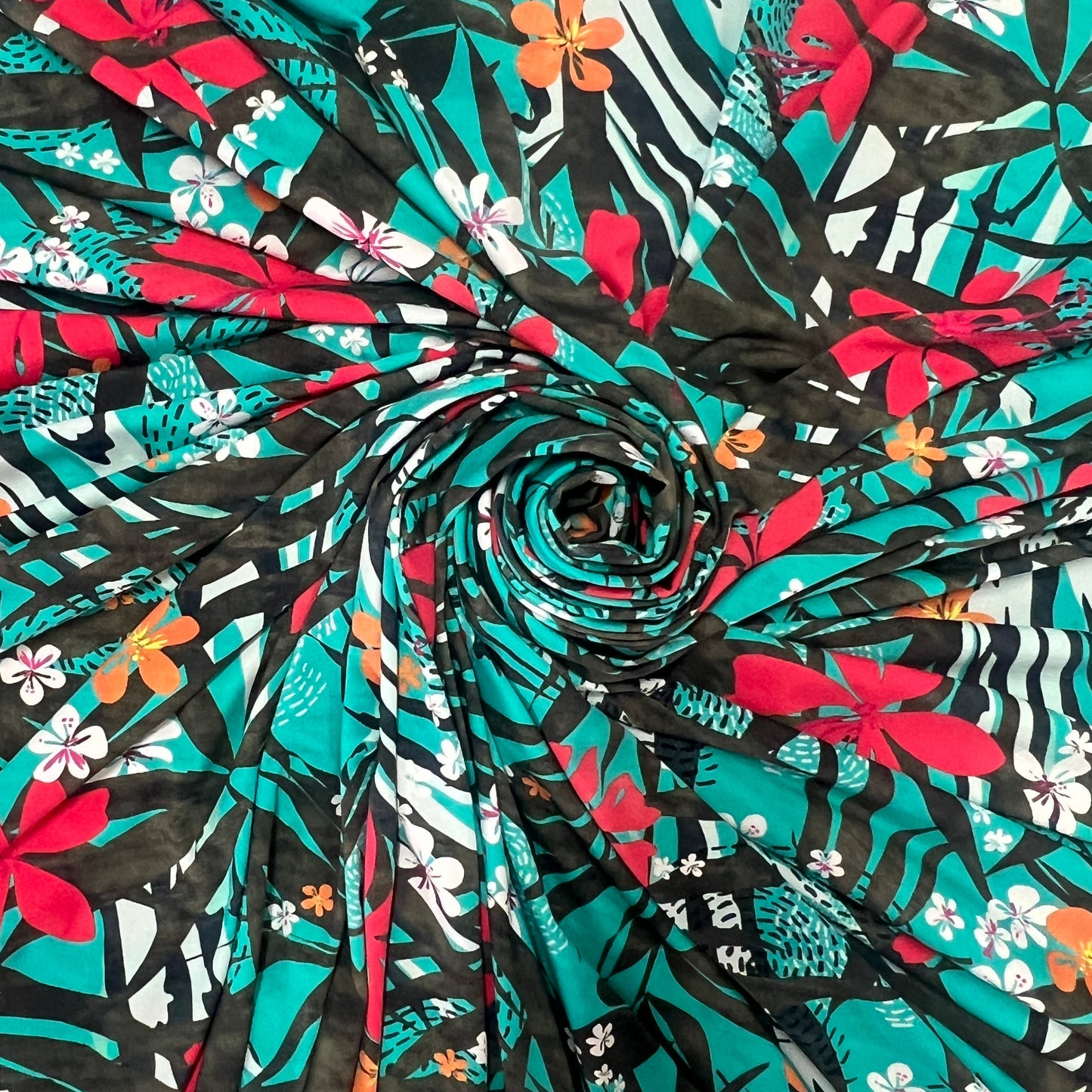 FLORE : Maille imprimée exotique