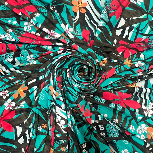 FLORE : Maille imprimée exotique