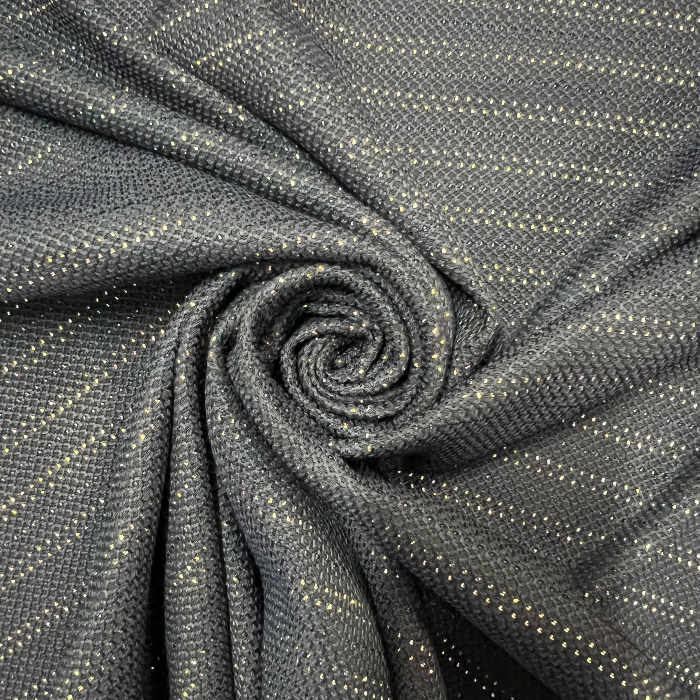 AURUM : Coton tissé à rayures lurex doré