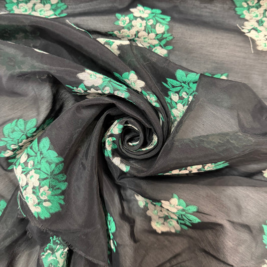 BLOSSOM : Organza fil coupé à fleurs