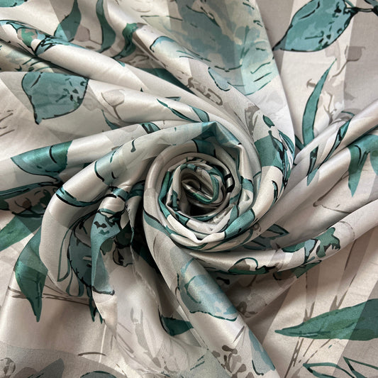 Rose: bande satin, à motifs fleur