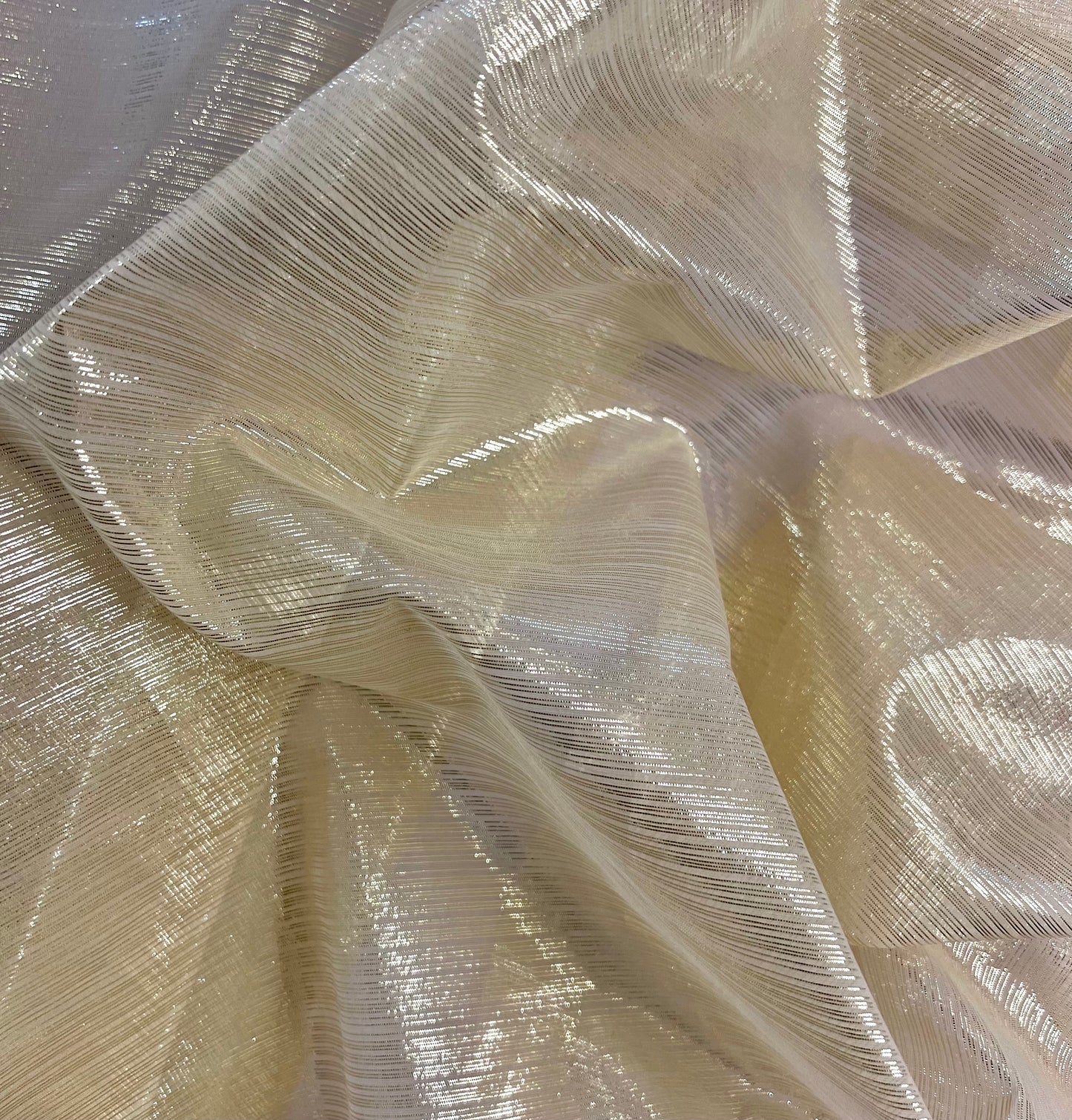 GIGLIA: Organza a rayures lurex