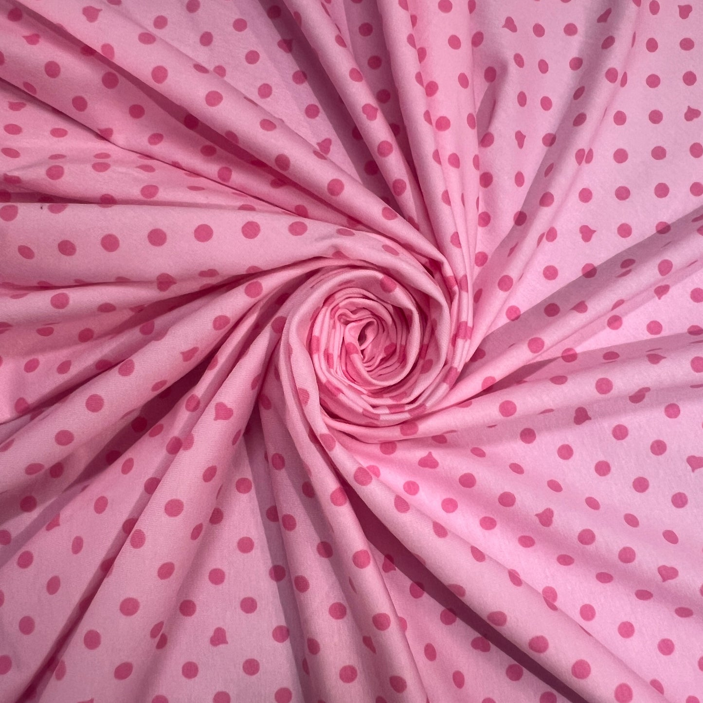 YSÉE : Maille imprimée à pois roses