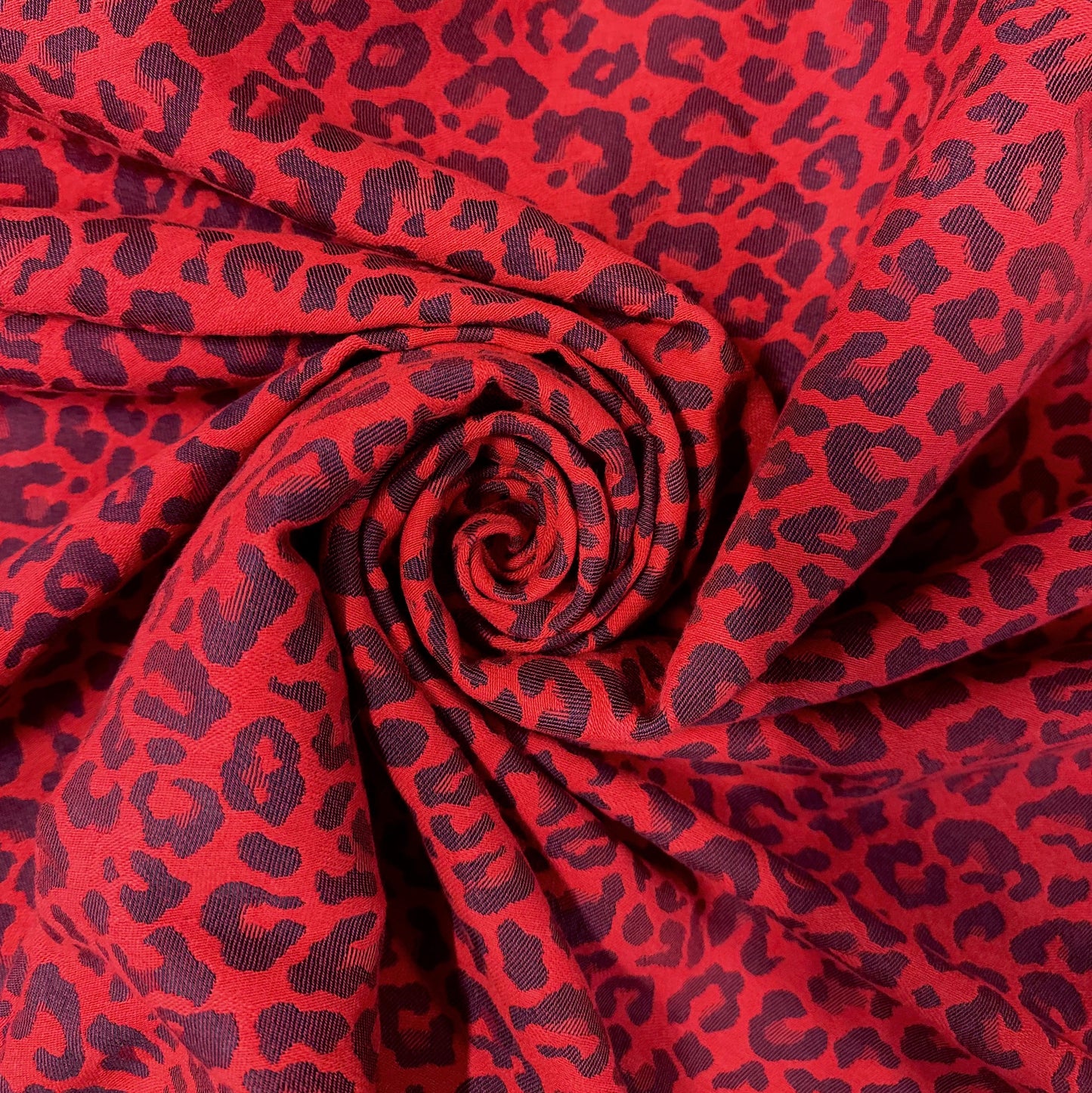 ZAYA : Jacquard en coton à motif léopard stylisé