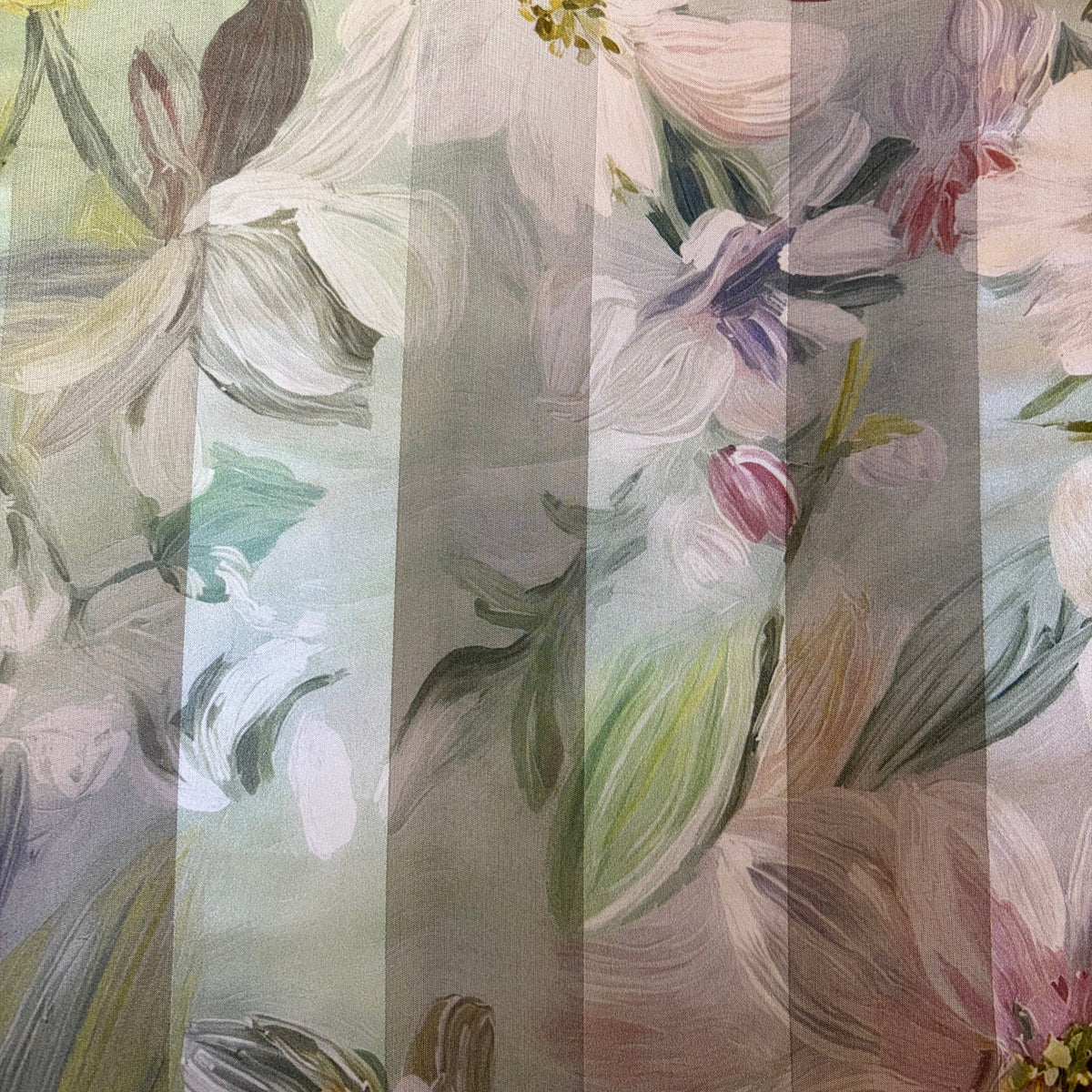 LILWEN : Bande satin imprimé floral