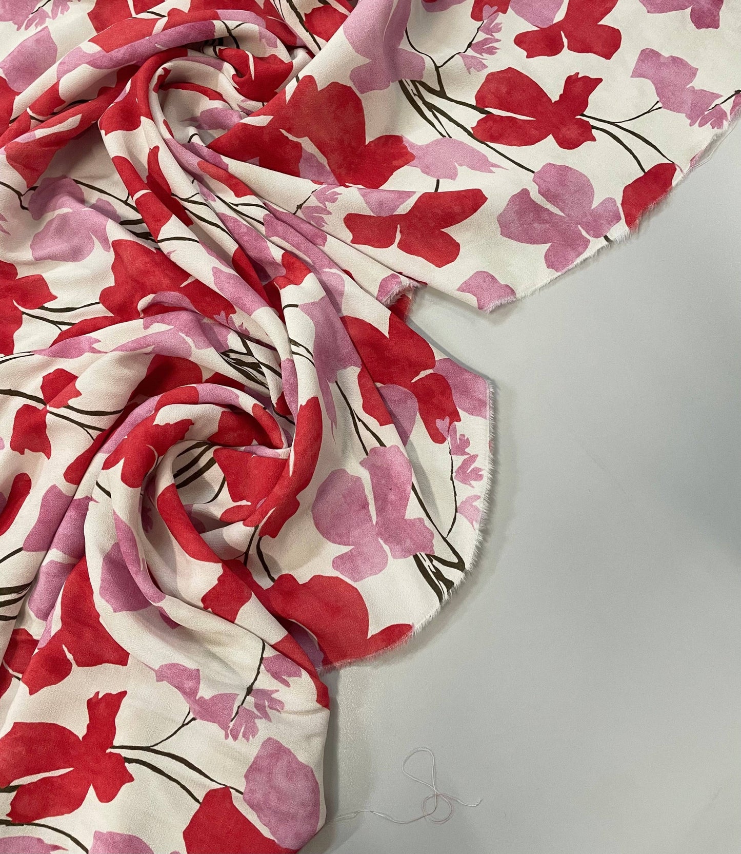 MELISSA: Crêpe viscose imprimé floral