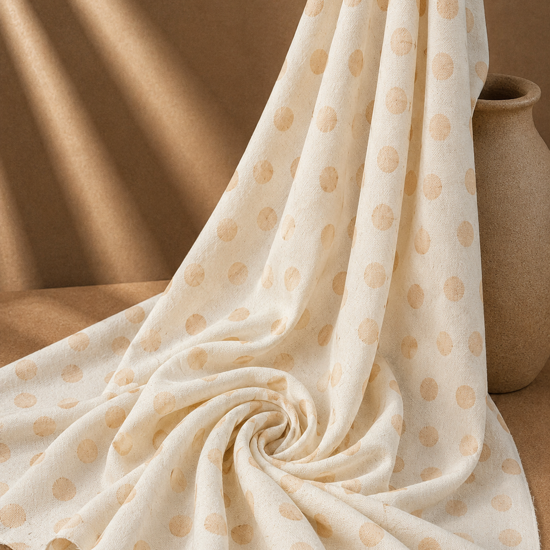 WILLY: Voile coton imprimé à pois