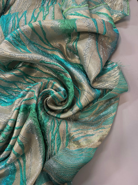 ISMAËL: Brocard couture fleurs tissés