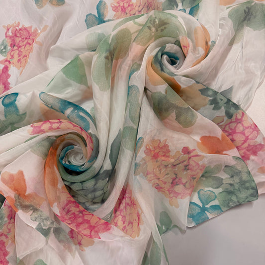 LYLIA : Mousseline imprimé floral