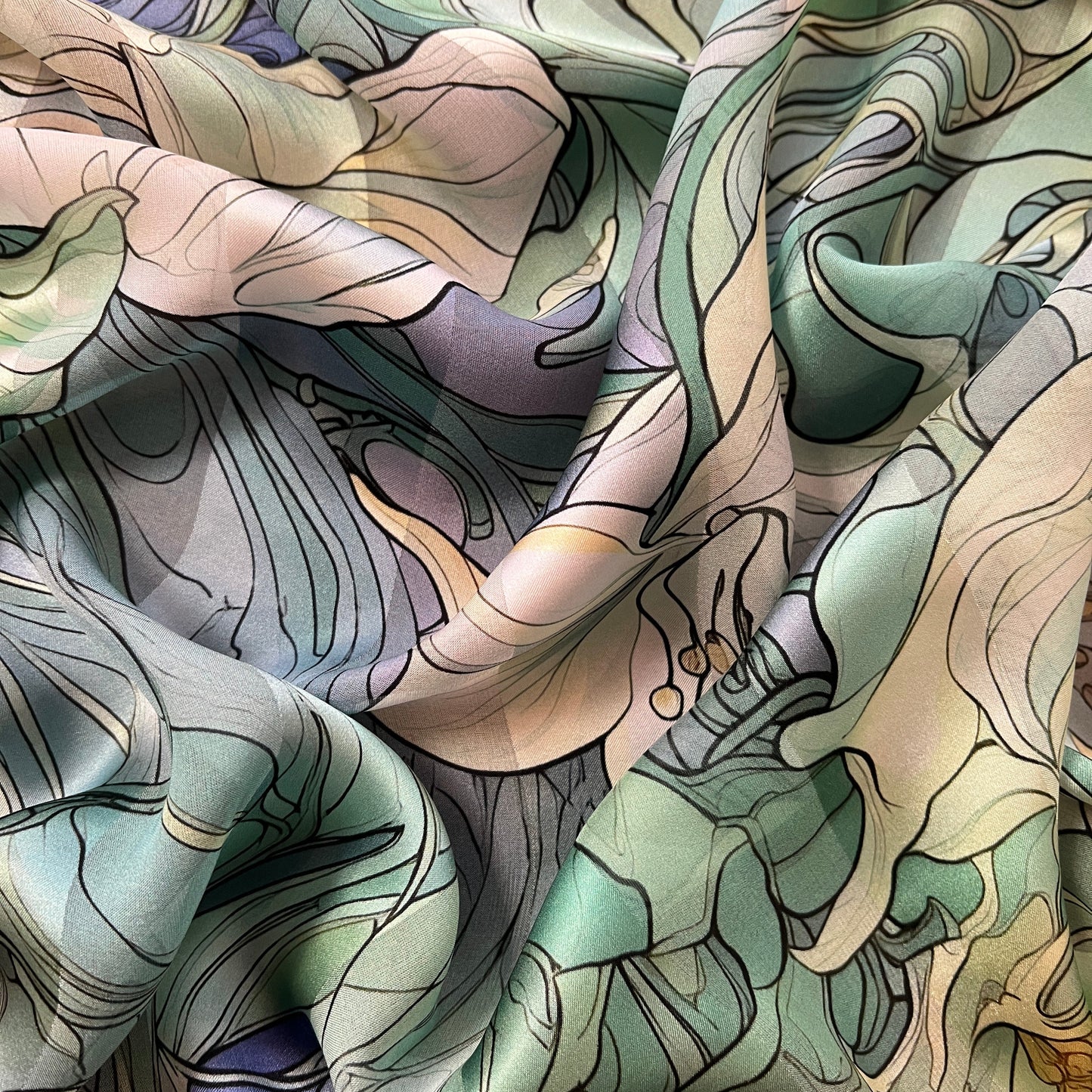 Victoire: bande satin à motif art artistique