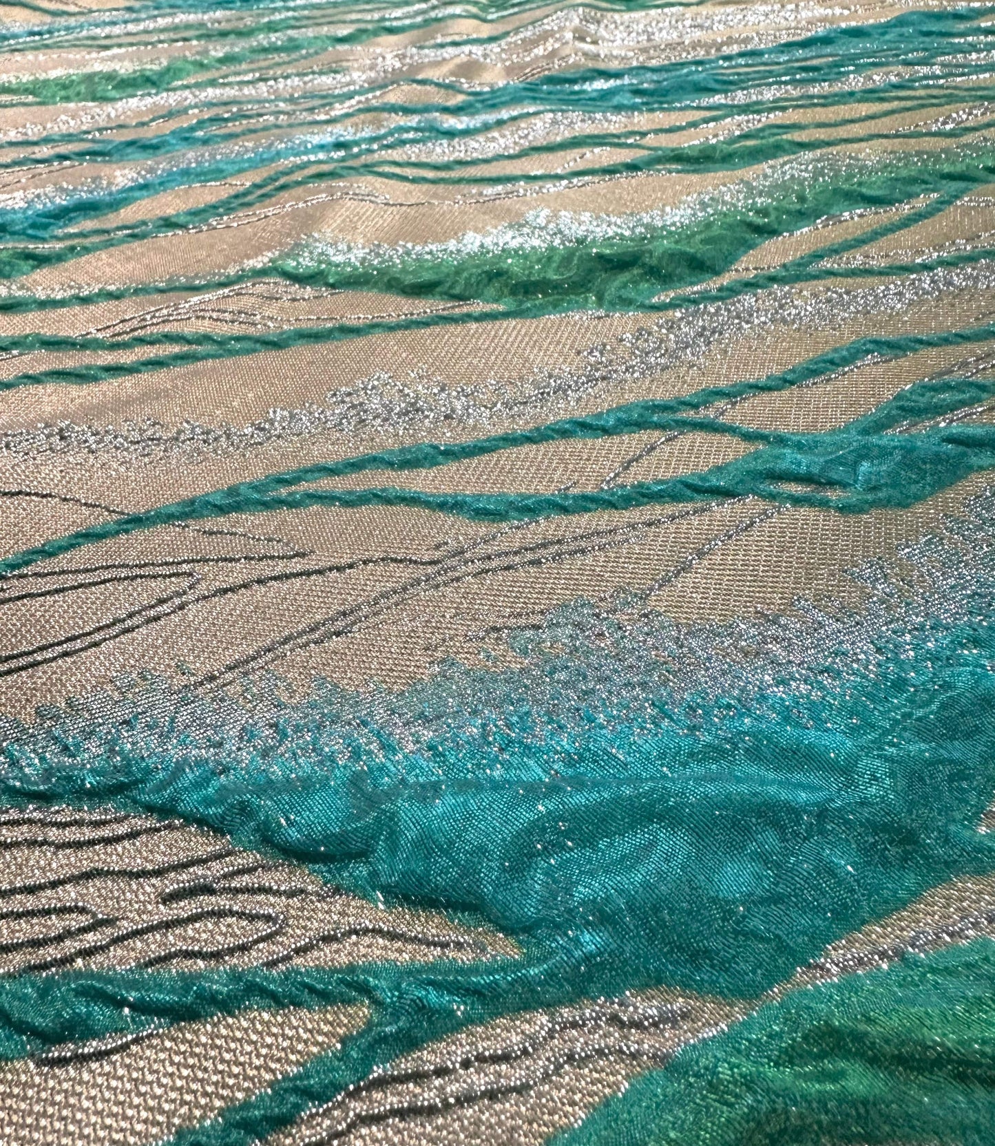 ISMAËL: Brocard couture fleurs tissés