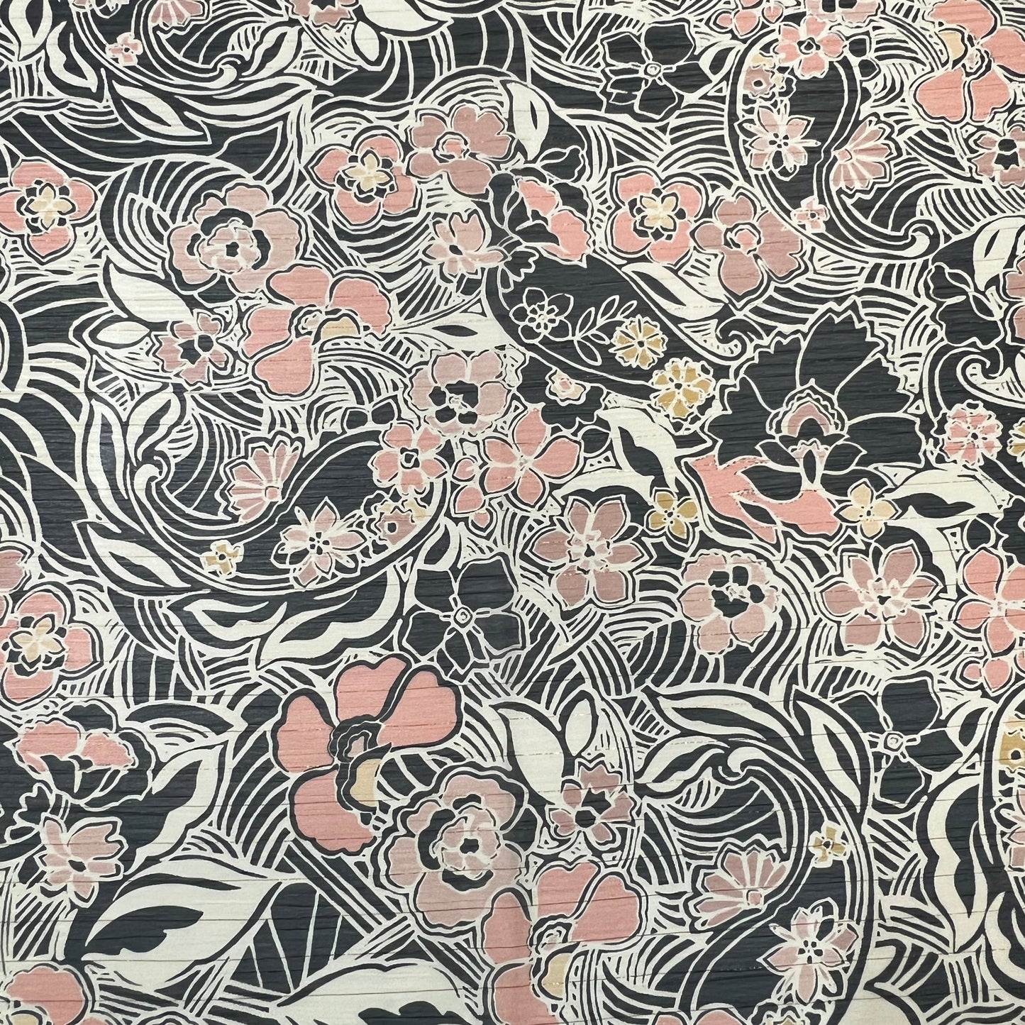 NAÏA: Mousseline imprimé floral graphique rétro