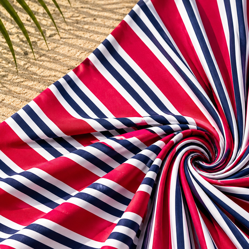 ISOLA: Striped print knit