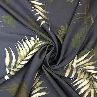 EVIE : Viscose Imprimée Végétal - Tiss'ART