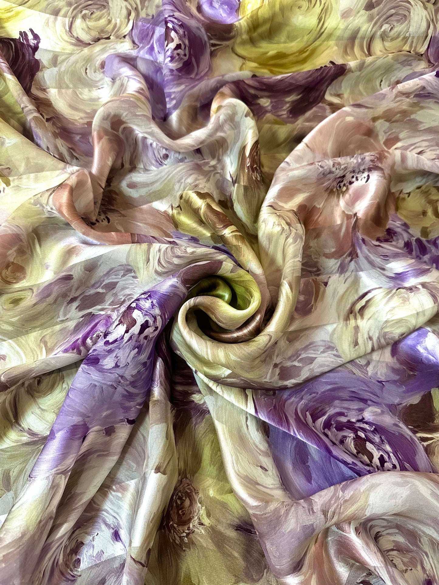 KATY: Bande satin imprimé soie