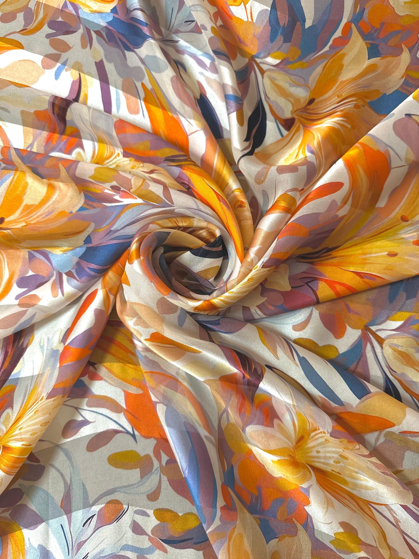 OSCAR: Bande satin imprimé soie