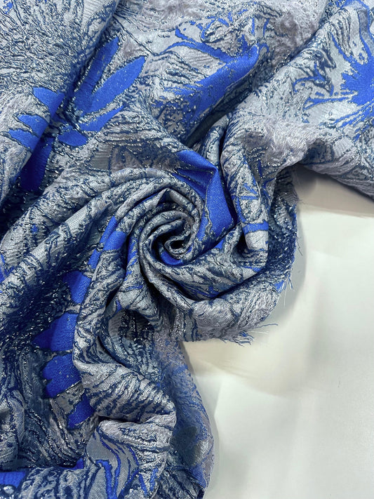 LENNY: Brocard couture fleurs tissés