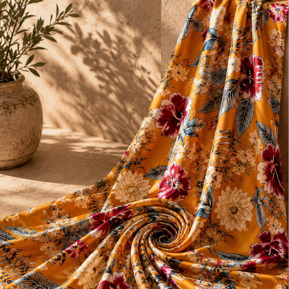 ALBA: Maille imprimée Florale Vintage