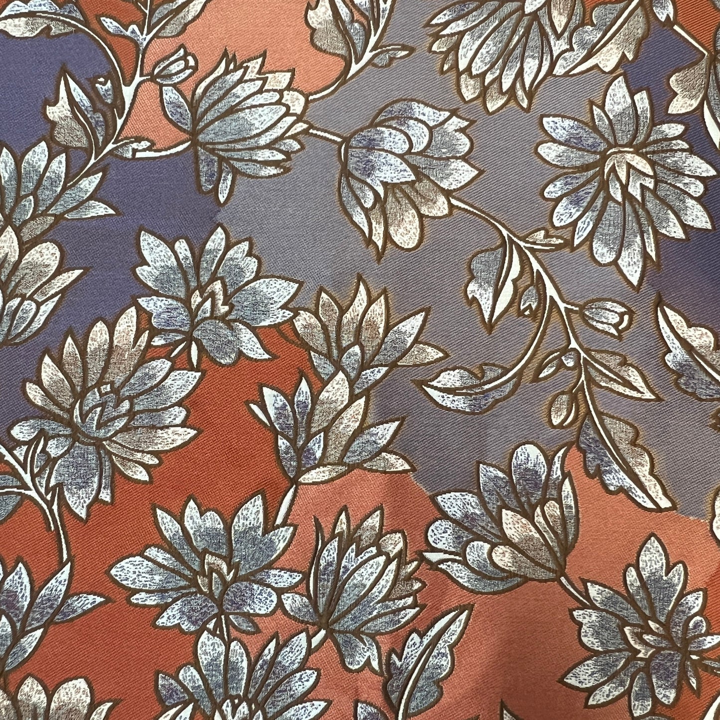 UME : Jacquard coton à motif floral japonisant
