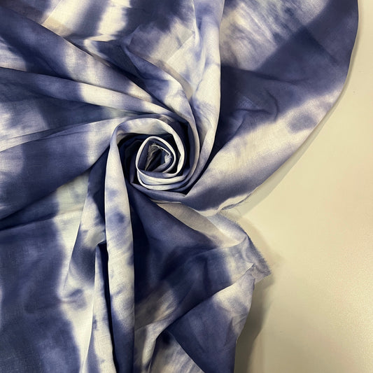 COUPON : POPELINE DE COTON IMPRIMÉ TIE-DYE