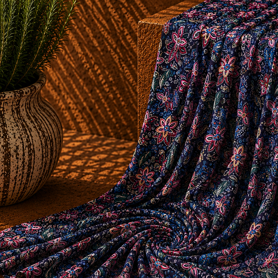 AZALÉE: Maille imprimé Floral