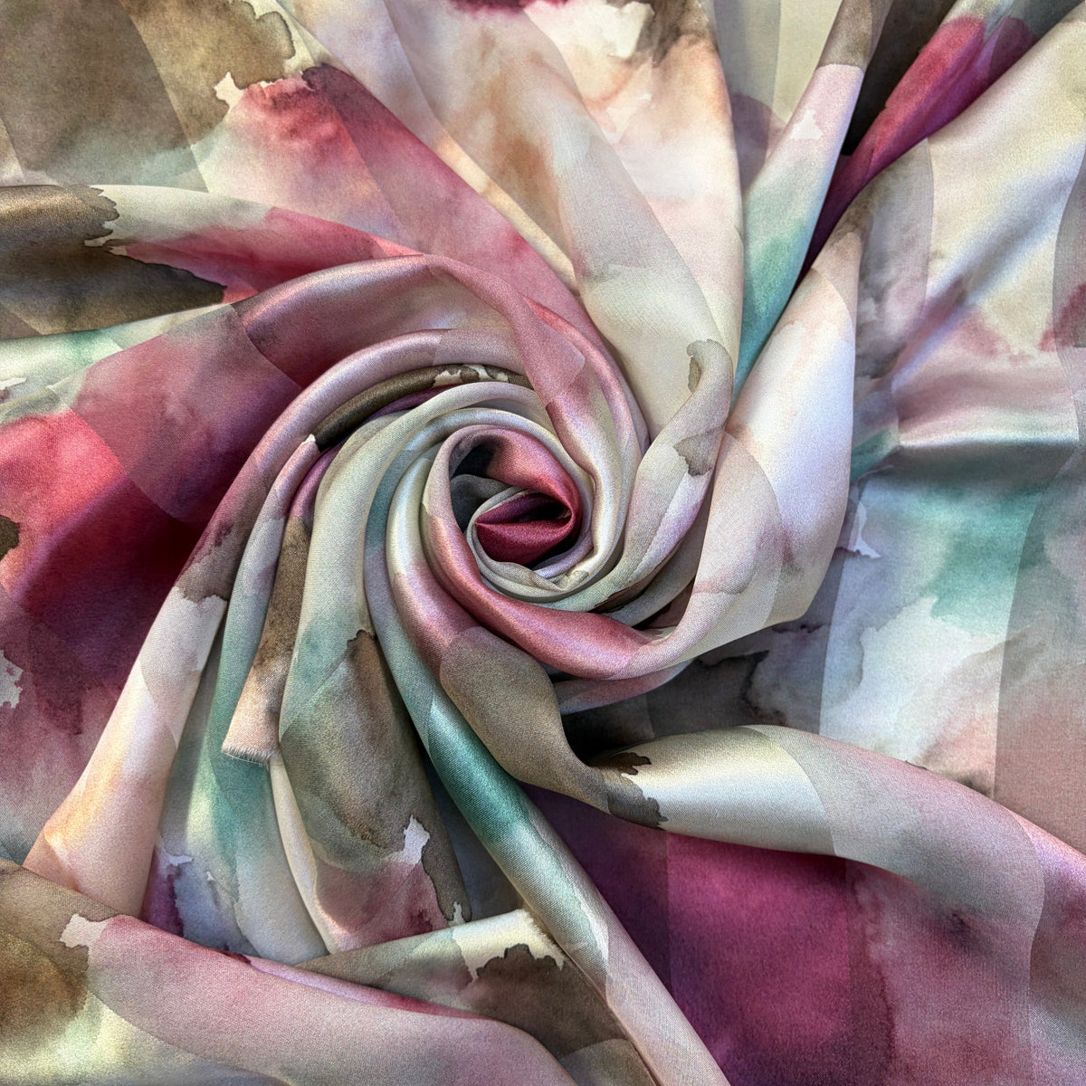 ÉlORINE : Bande satin à motif abstrait