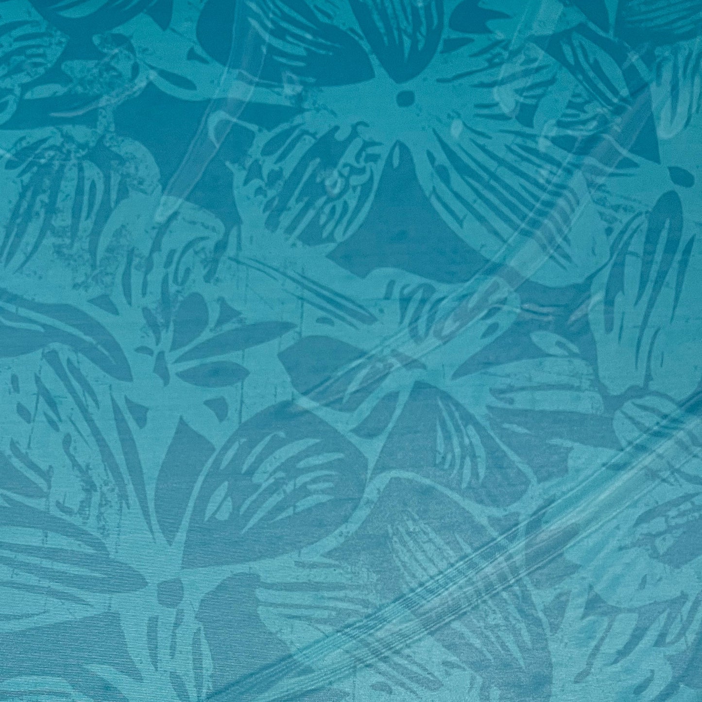 BLOOM : Tulle imprimé motif grosses fleurs bleues