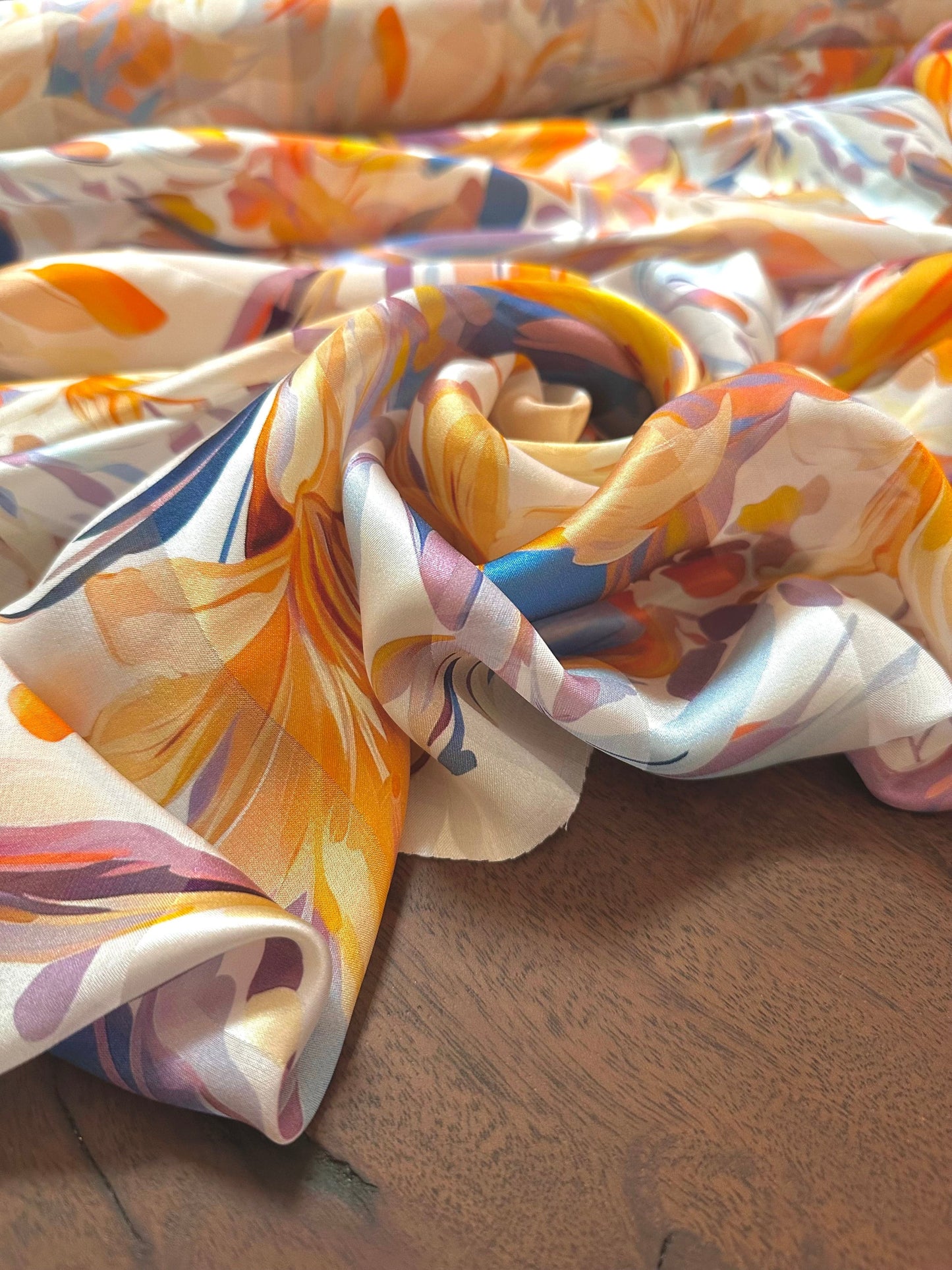 OSCAR: Bande satin imprimé soie