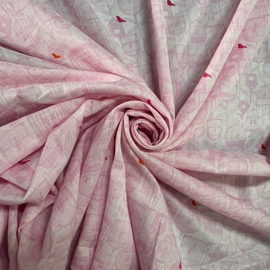 ORANE: Voile de coton imprimé motif graphique