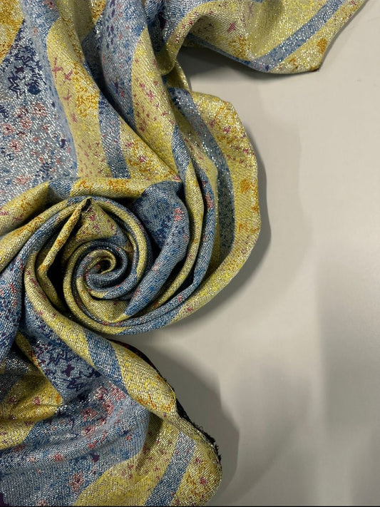 POP LOOM : Jacquard coton et lurex inspiration cartoon